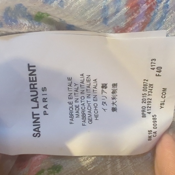 Saint Laurent Sheer Silk Floral Blouse - Picture 3 of 5